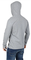 Футболка L/S-2 с капюшоном Сплав меланж cерый 1521019