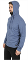 Футболка L/S-2 с капюшоном Сплав меланж cиний 1521030