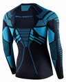 Термобелье BRUBECK футболка L/S зональная DRY графит/синий LS1570M