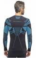 Термобелье BRUBECK футболка L/S зональная DRY графит/синий LS1570M