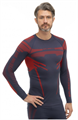 Термобелье BRUBECK футболка L/S зональная DRY синий/красный 4278