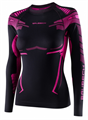 Термобелье женское BRUBECK футболка зональная DRY черный/фуксия LS1569W