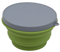 Миска силиконовая с крышкой оливковая 1000 мл. Track 5116094