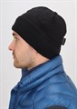 Шапка вязаная двойная Сплав Thinsulate черная 1405872
